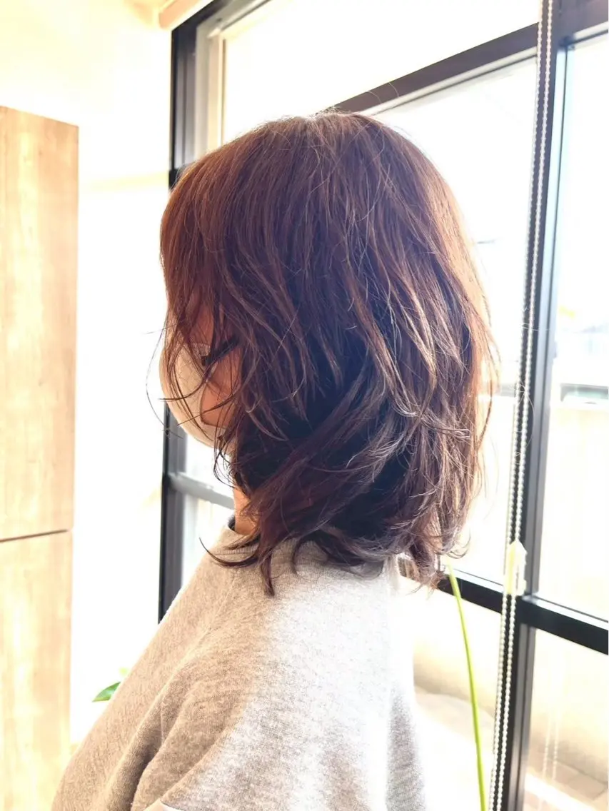 セミロング セミロングパーマ RAPTURE 宝地店のヘアスタイル