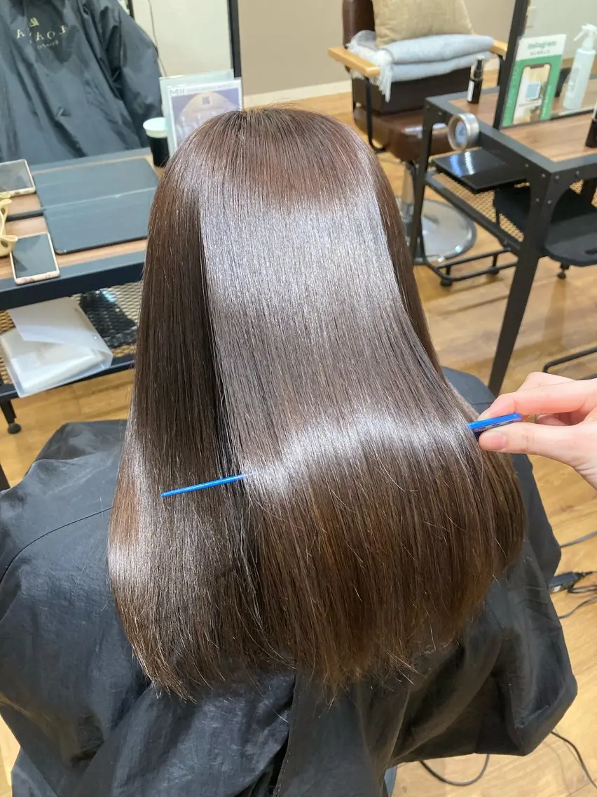 ミディアム ヘアカラー カラーモデル/ つくば市みどりののヘアスタイル