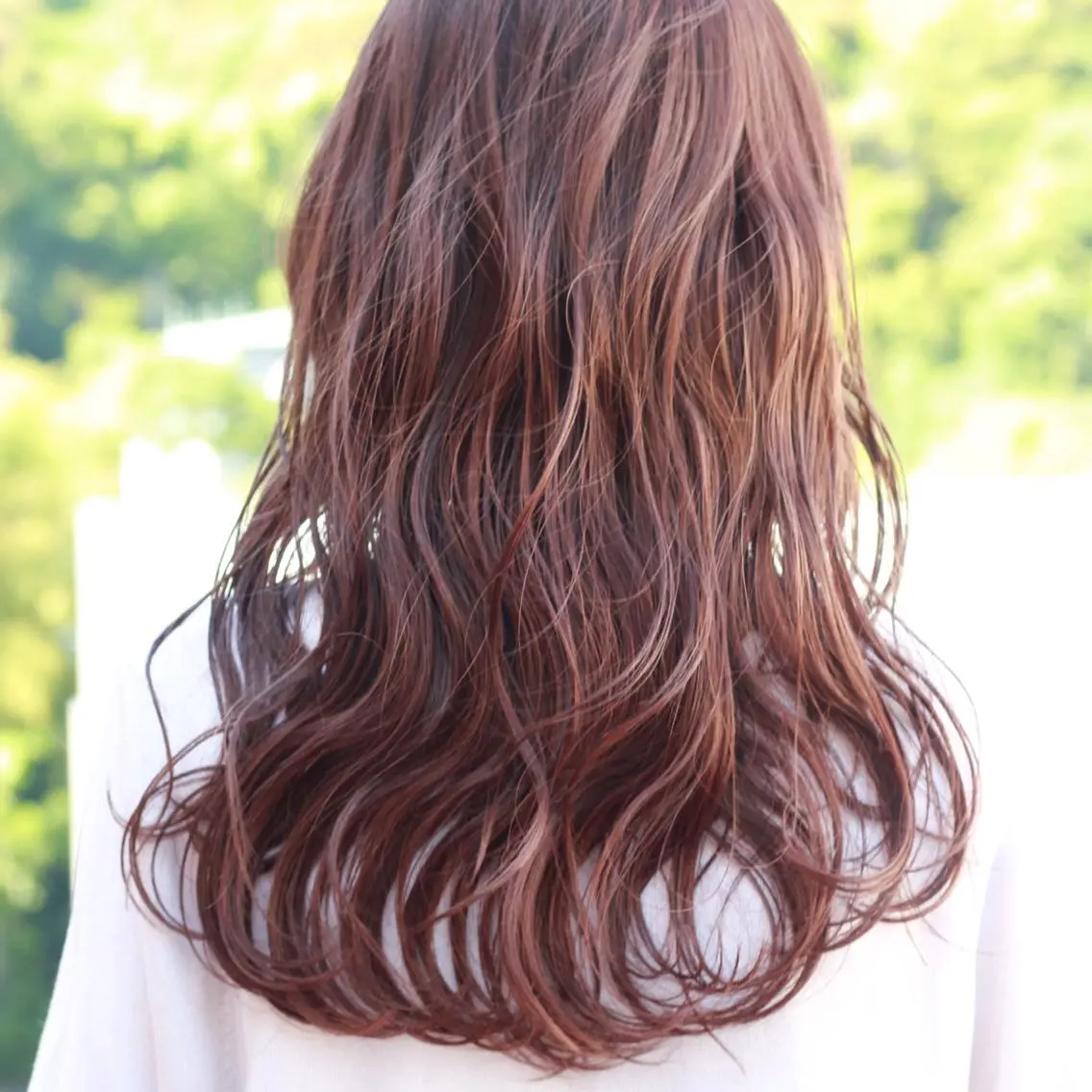 ロング カラー ベージュカラー ピンクカラー ピンクベージュ Viage （ビアージュ）のヘアスタイル