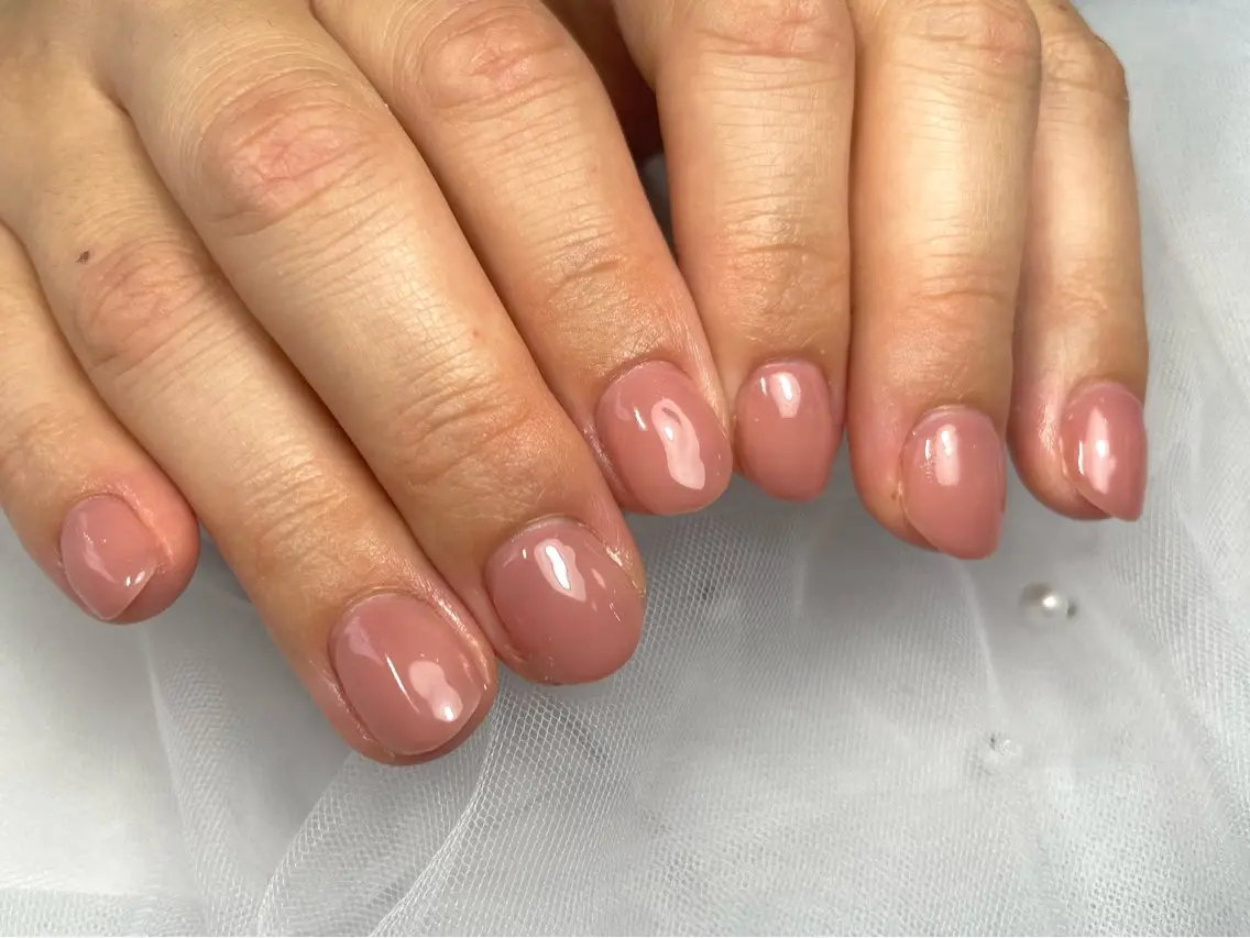 ネイル ワンカラーネイル シンプルネイル ハンドネイル BURGUNDY yukaのネイルデザイン