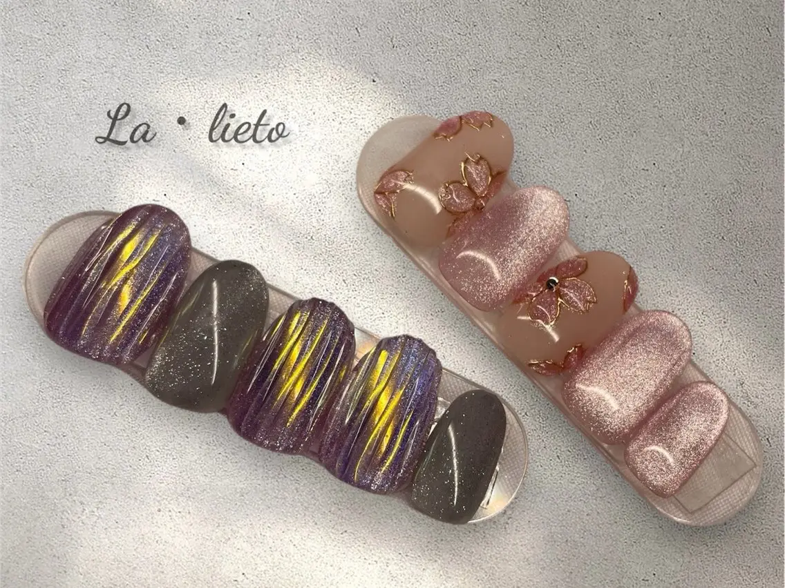 ネイル フットネイル La・lieto 💜Chihaのネイルデザイン