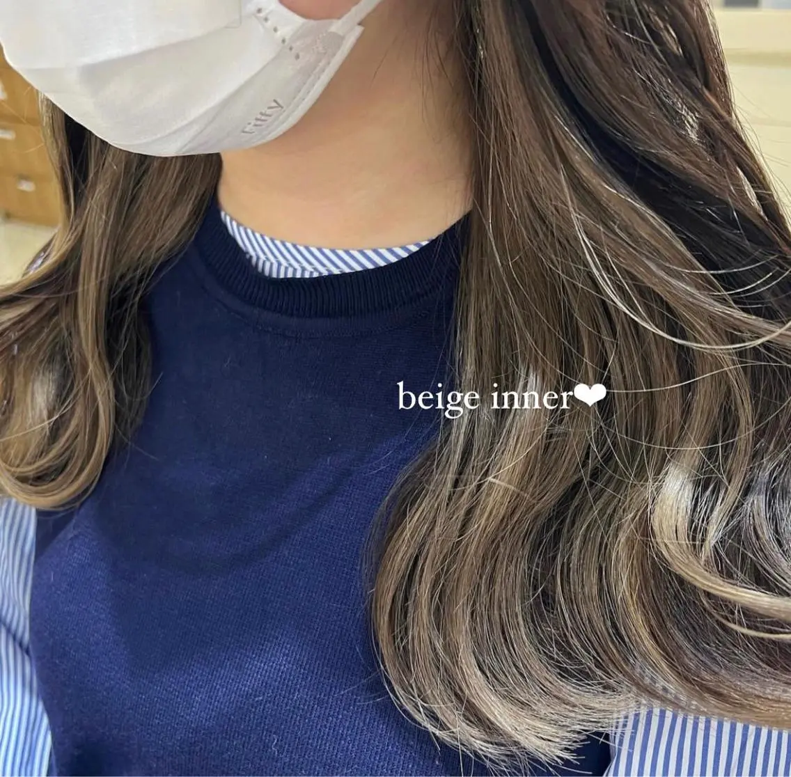 カラー イヤリングカラー 横江 桃子のヘアスタイル