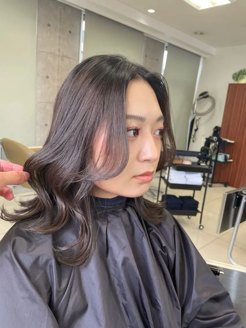 セミロング カラー 韓国風ヘア 色川 優斗《髪質改善》のヘアスタイル