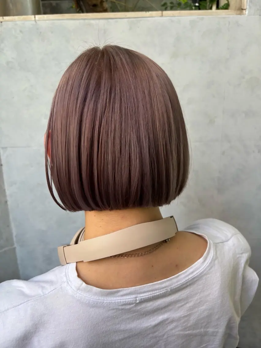 ショート ボブ カット ヘアカラー ボブ×レイヤーカット 透明感カラー/Fuuのヘアスタイル