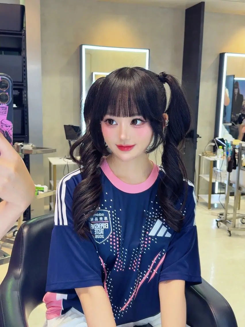 ロング カット パーマ 韓国✖️網紅🖤 パーマYURIYAのヘアスタイル