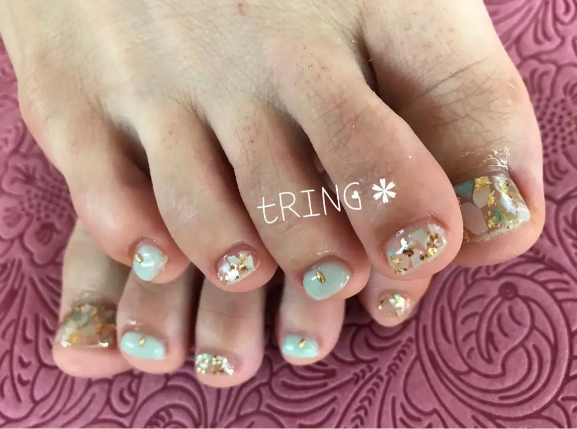 ネイル フットネイル tRING* しいの木台のネイルデザイン