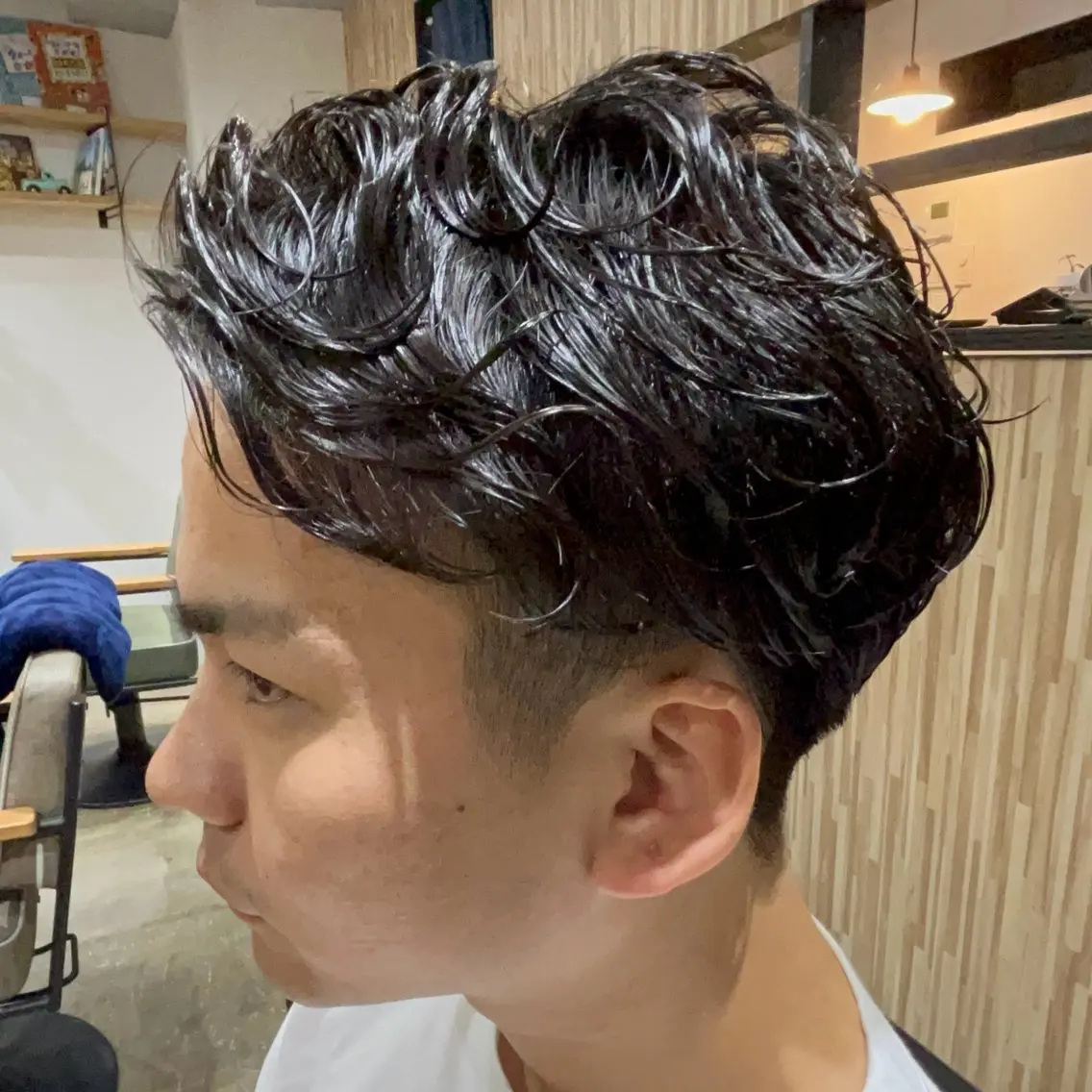 パーマ メンズ カット パーマ ヘアセット 新宿メンズカット/ パーマ/岩田進一のヘアスタイル