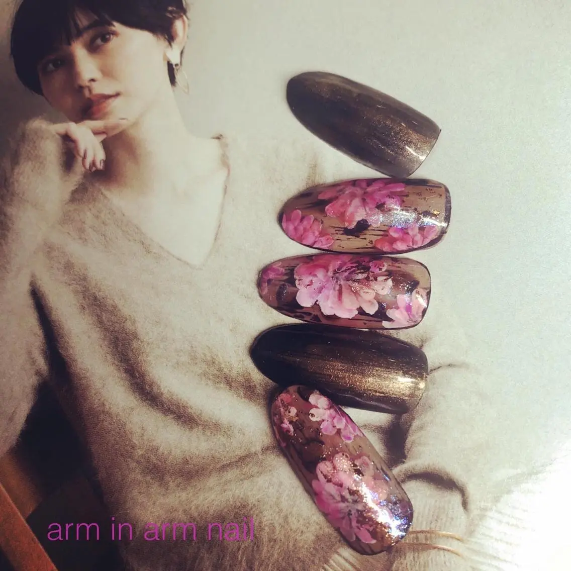 ネイル arm in arm ︎✿Yamamotoのマツエク・マツパデザイン