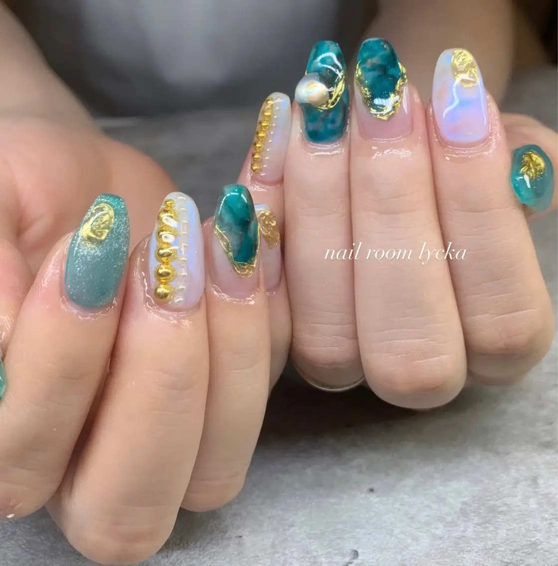 ネイル ネイルルームリッカ 𝐦𝐚𝐲𝐮のネイルデザイン