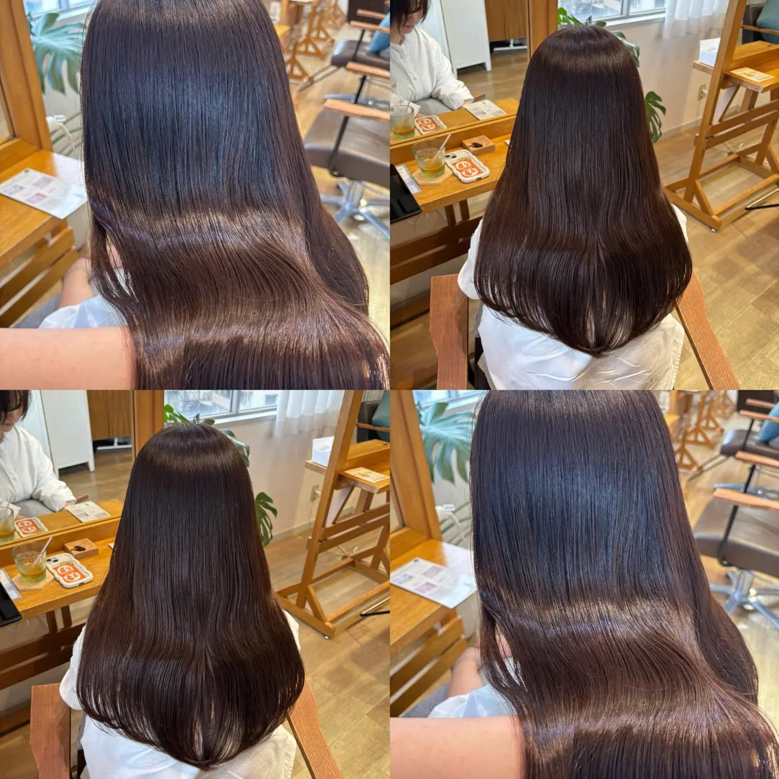 ロング カラー ベージュカラー ブラウンカラー ヘアカラー トリートメント ヘッドスパ RINNO🌷透明感 カラー/髪質改善のヘアスタイル