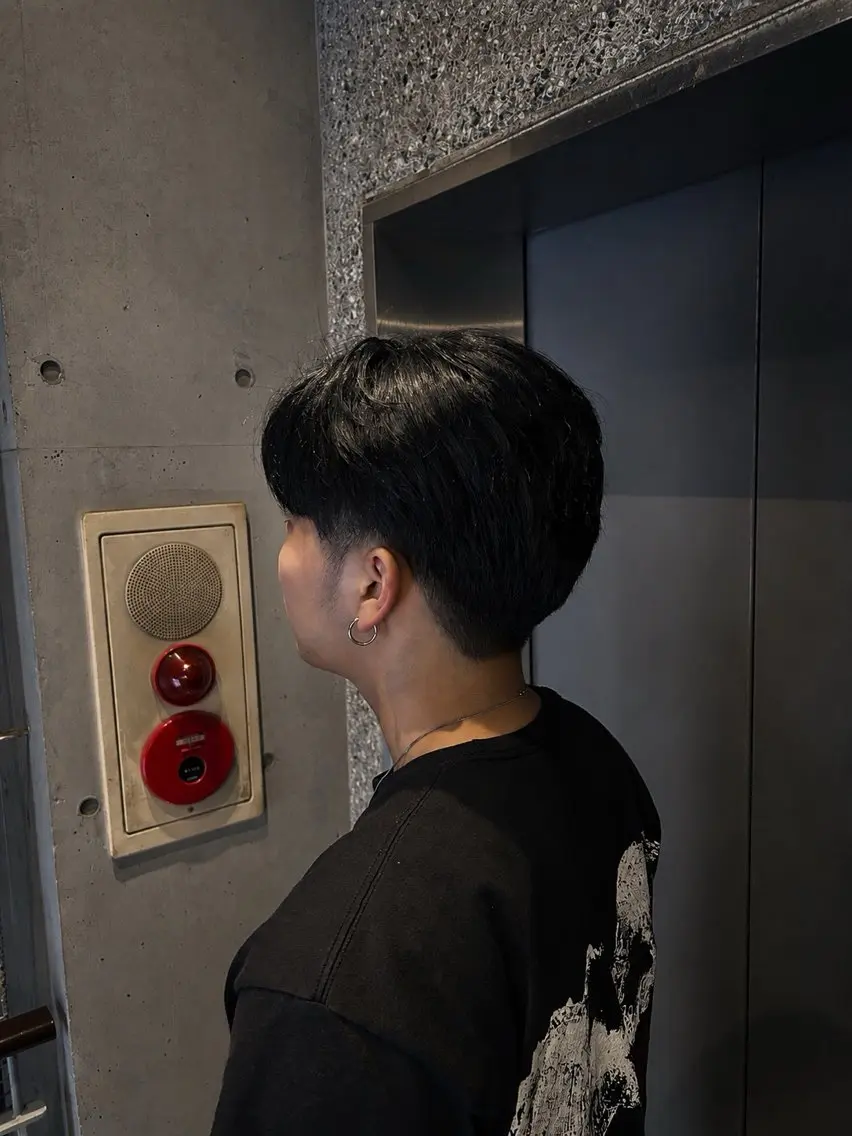 ショート メンズ メンズ就活ヘア ヘアカラー ムラカミ スグルのヘアスタイル
