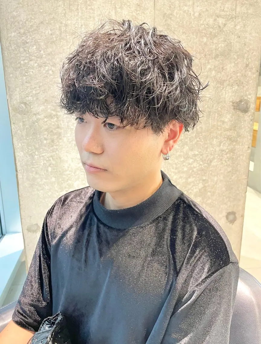 🌪Men’s cut & spiral perm🌪の写真