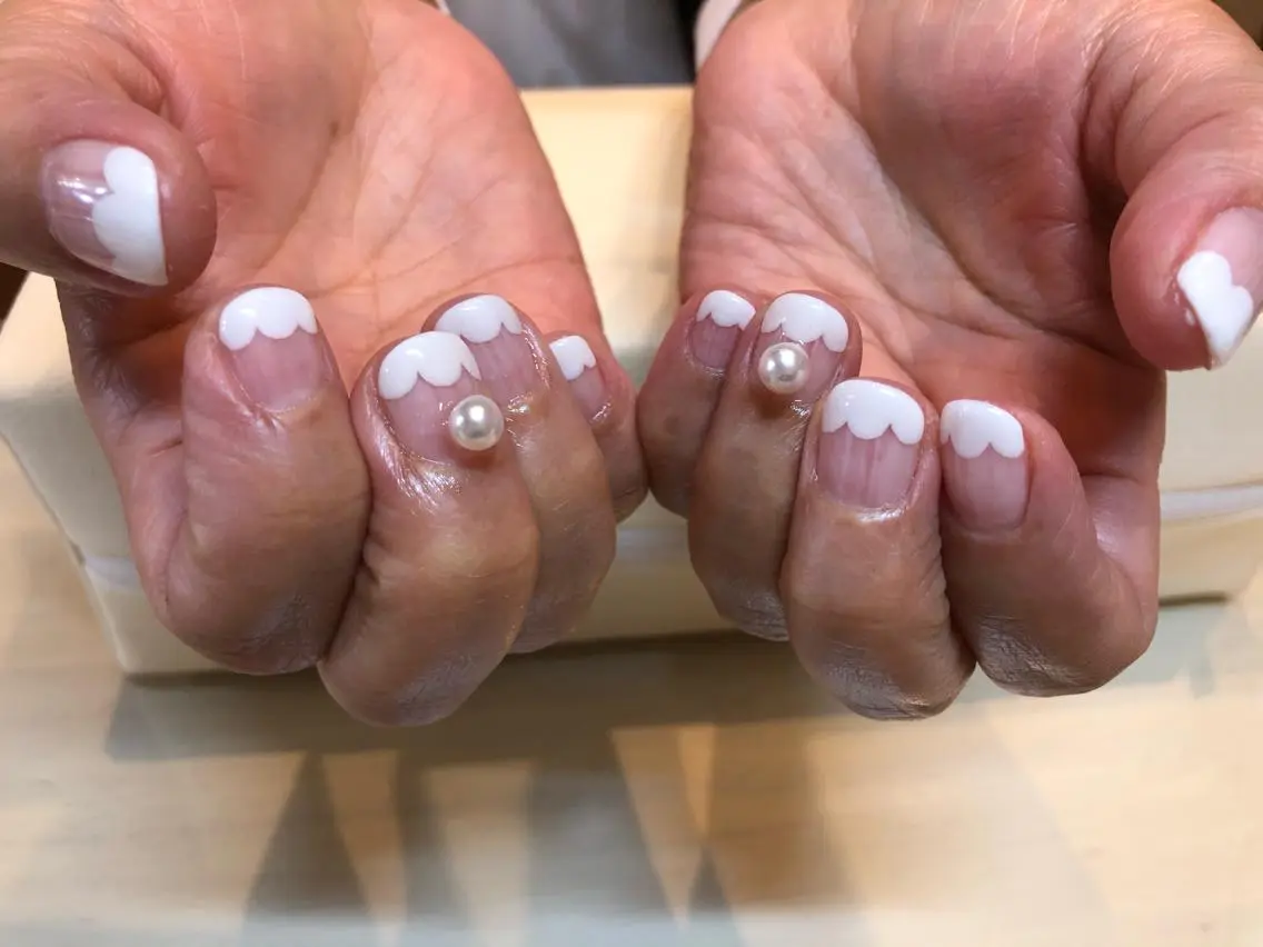 ネイル アートネイル フレンチネイル ハンドネイル 🌿Nnail🌿 プライベートサロンのネイルデザイン