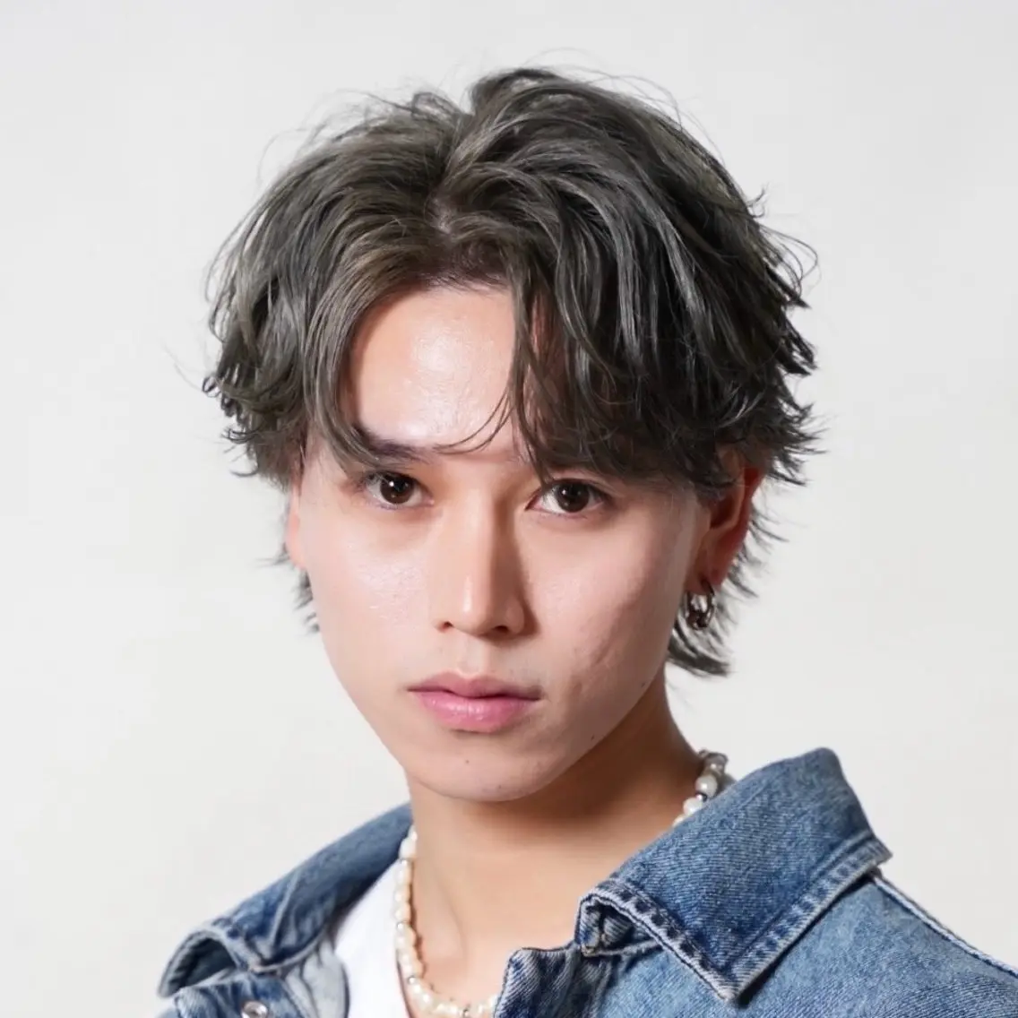 ショート カラー パーマ メンズ カット 🔥メンズ極🔥韓国 シャドウ/波巻き柿崎のヘアスタイル