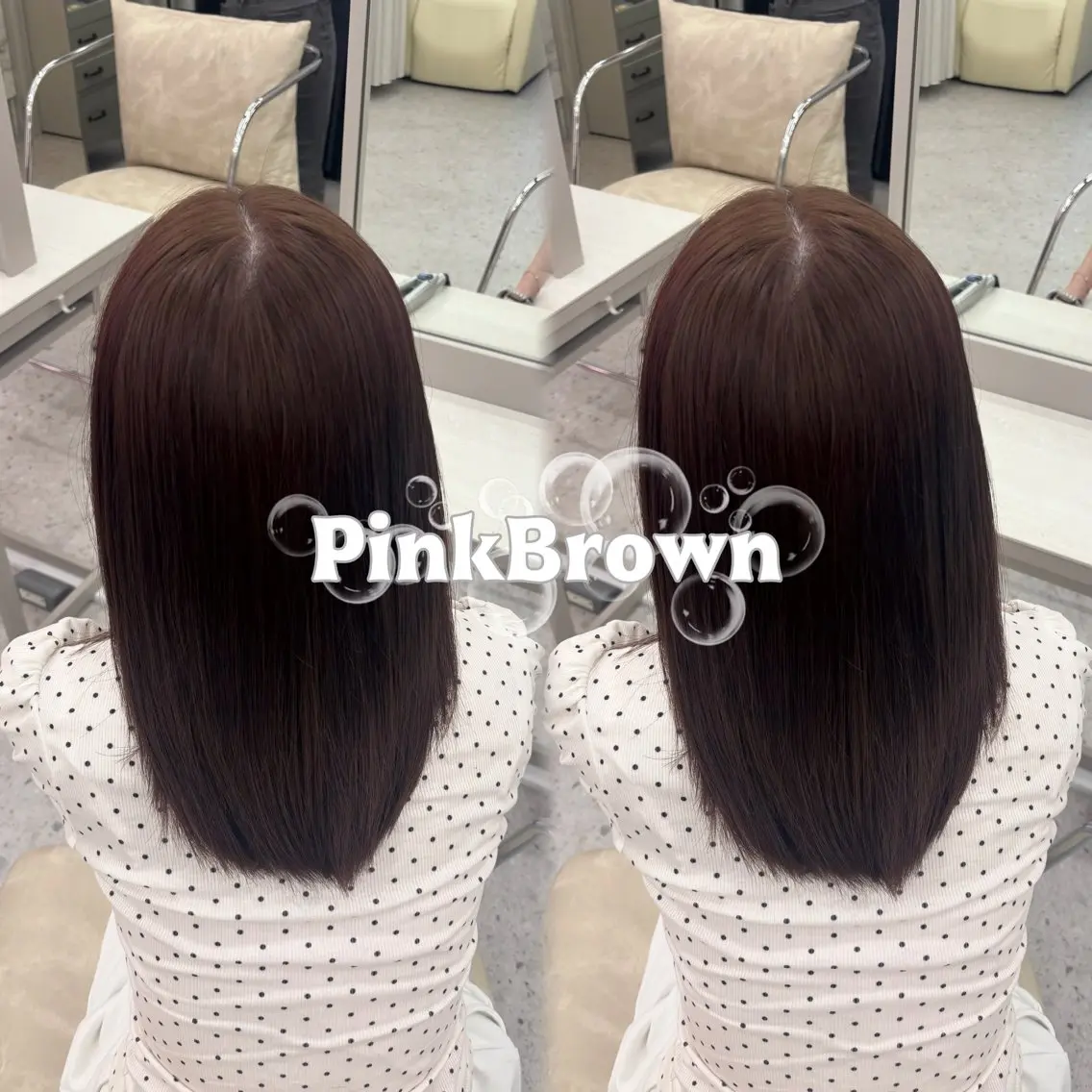 セミロング カラー ブラウンカラー 透明感カラー ピンクカラー ピンクブラウン 卒業式のヘアスタイル ヘアカラー トリートメント haru/COCO /大宮/カラーのヘアスタイル