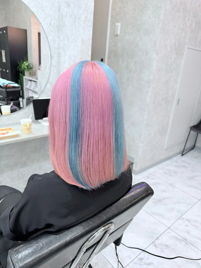 ミディアム カラー 🌺ハイトーン🌺 矢葺 なぎさ🌺🌺のヘアスタイル