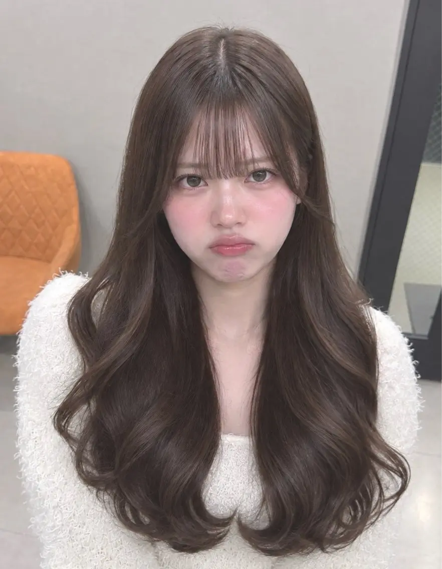 ロング カラー 透明感カラー ヘアカラー 上品♡ブラウン💎 アレンジ🩰Rimiのヘアスタイル