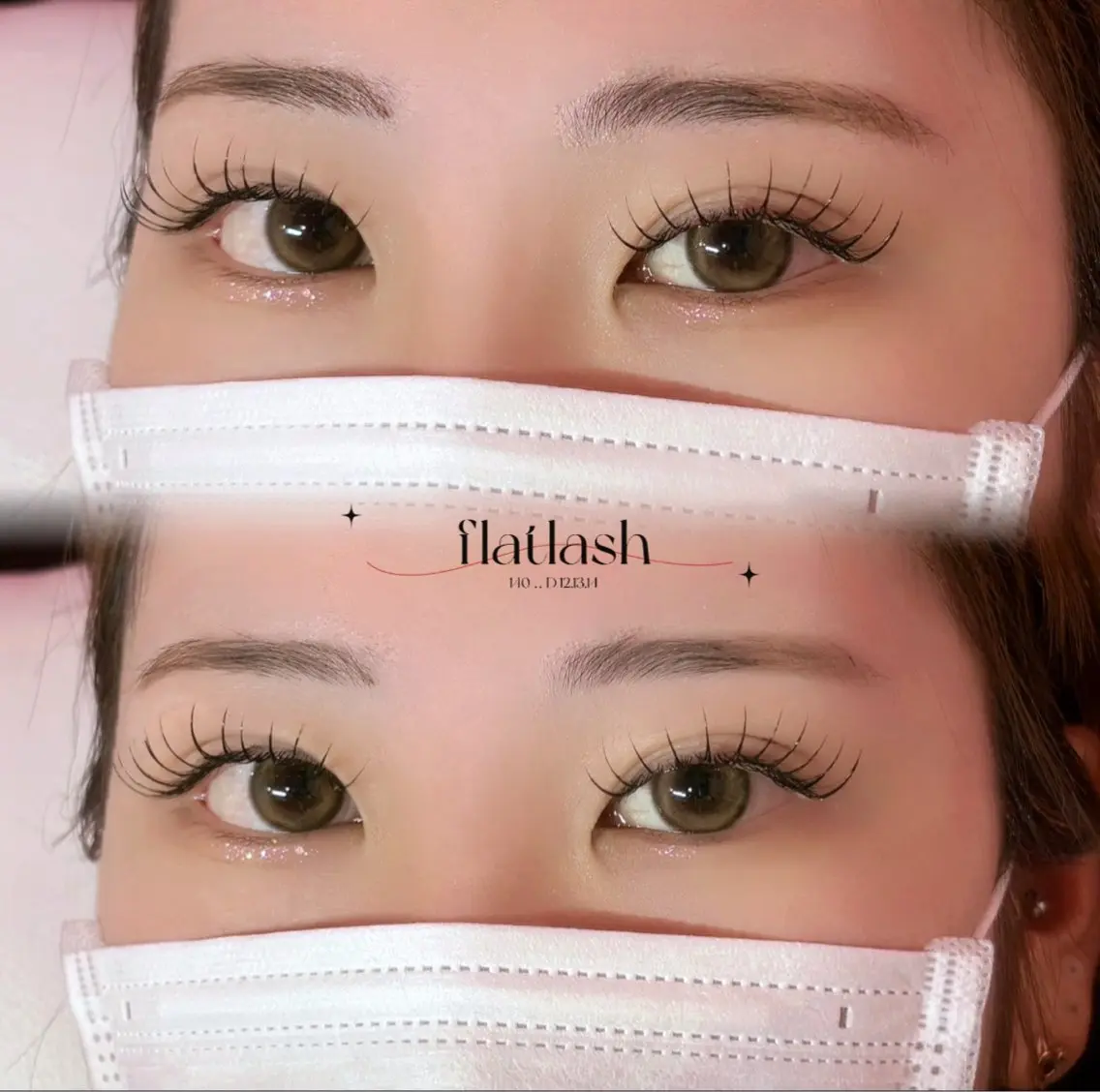 【上下エクステ】フラットラッシュ120本&30本🍀の写真