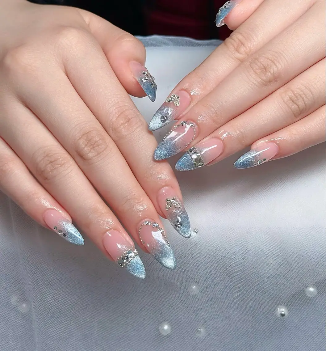 ネイル ハート キラキラネイル リボン ハンドネイル キノコ H.babynailのネイルデザイン