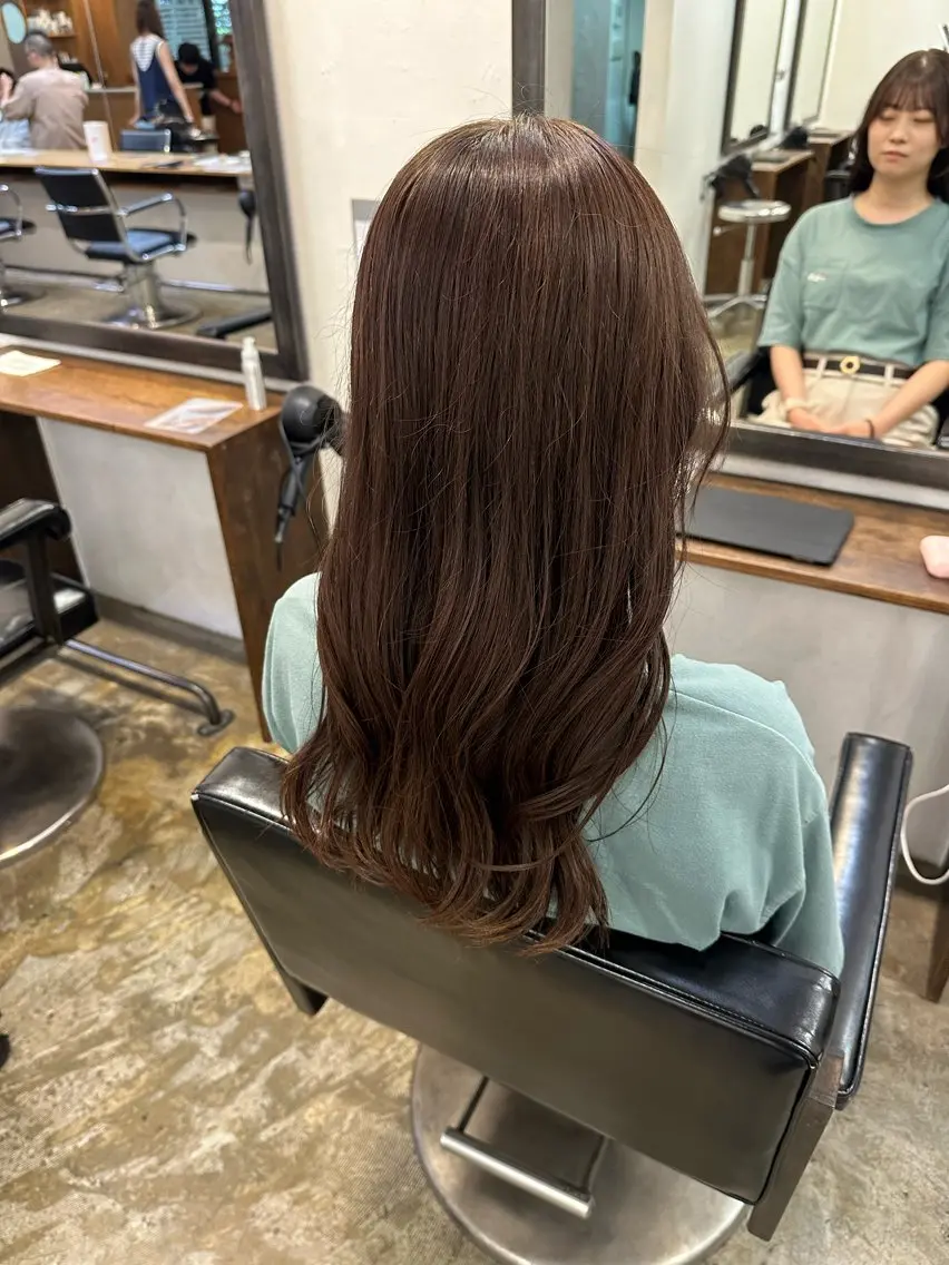 セミロング 縮毛矯正 トリートメント 田口 樹理のヘアスタイル