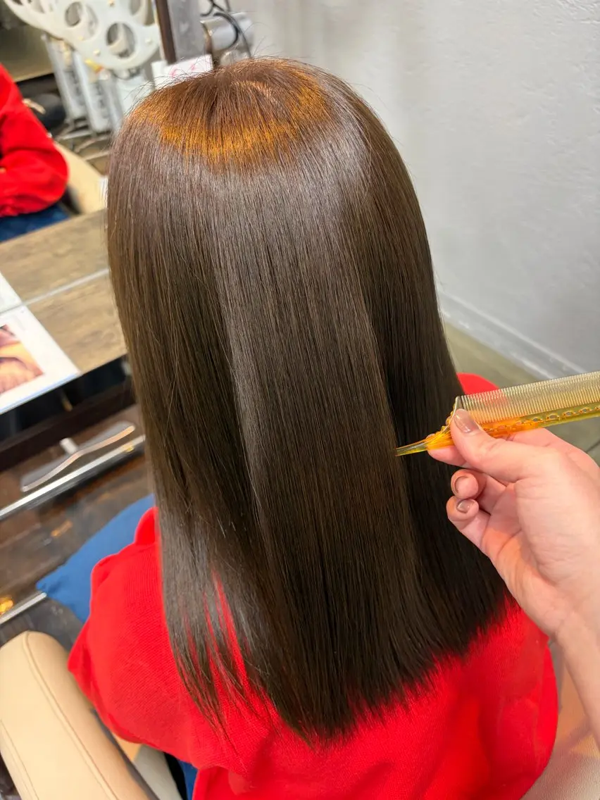 セミロング カット ヘアカラー <髪質改善>河野 🍑AVANCE.のヘアスタイル