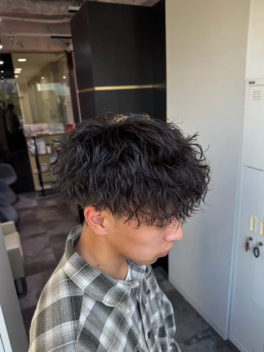 ショート パーマ メンズ メンズパーマ/ メンズ特化/寺阪拓真のヘアスタイル