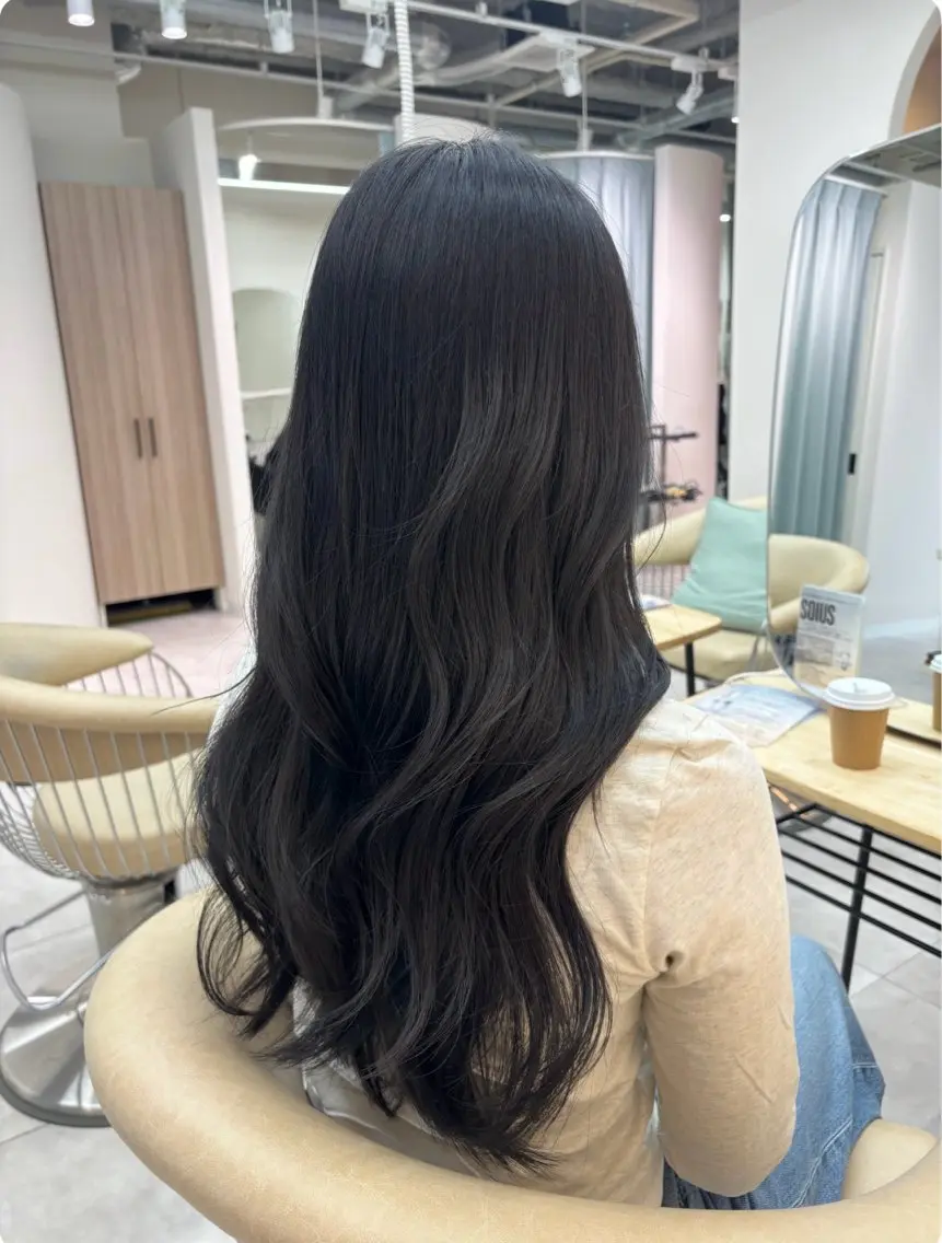 ロング カラー カット ヘアカラー トリートメント ヘッドスパ 広島/ヘアセット /ベージュ/わかなのヘアスタイル