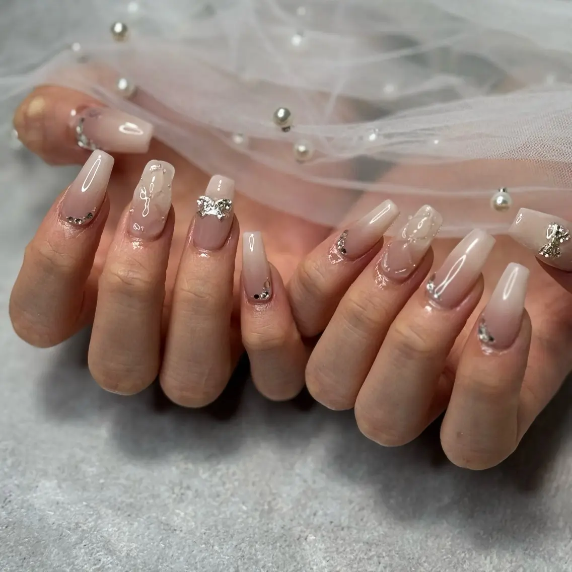 ネイル ハート マグネットネイル 持ち込み シンプルネイル 冬ネイル VENa eye＆ nail salonのマツエク・マツパデザイン