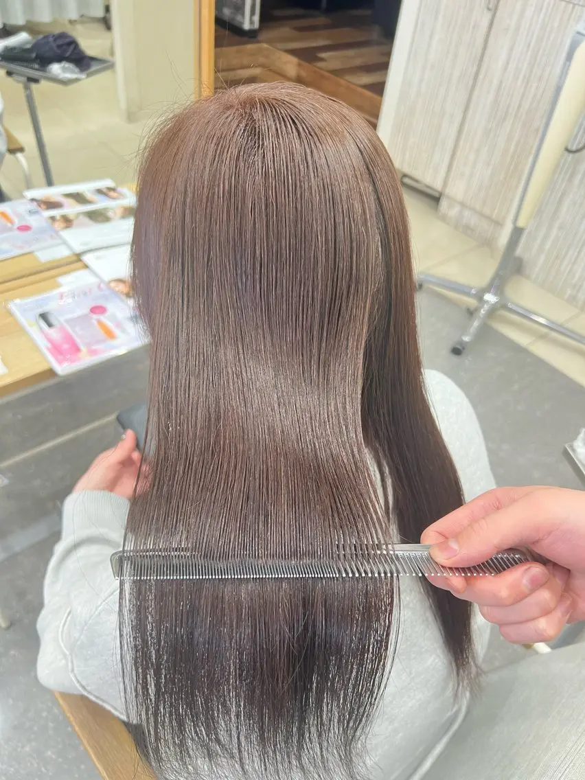 ロング カラー ヘアカラー トリートメント 太白区/白髪ぼかし ハイライト/千葉達人のヘアスタイル