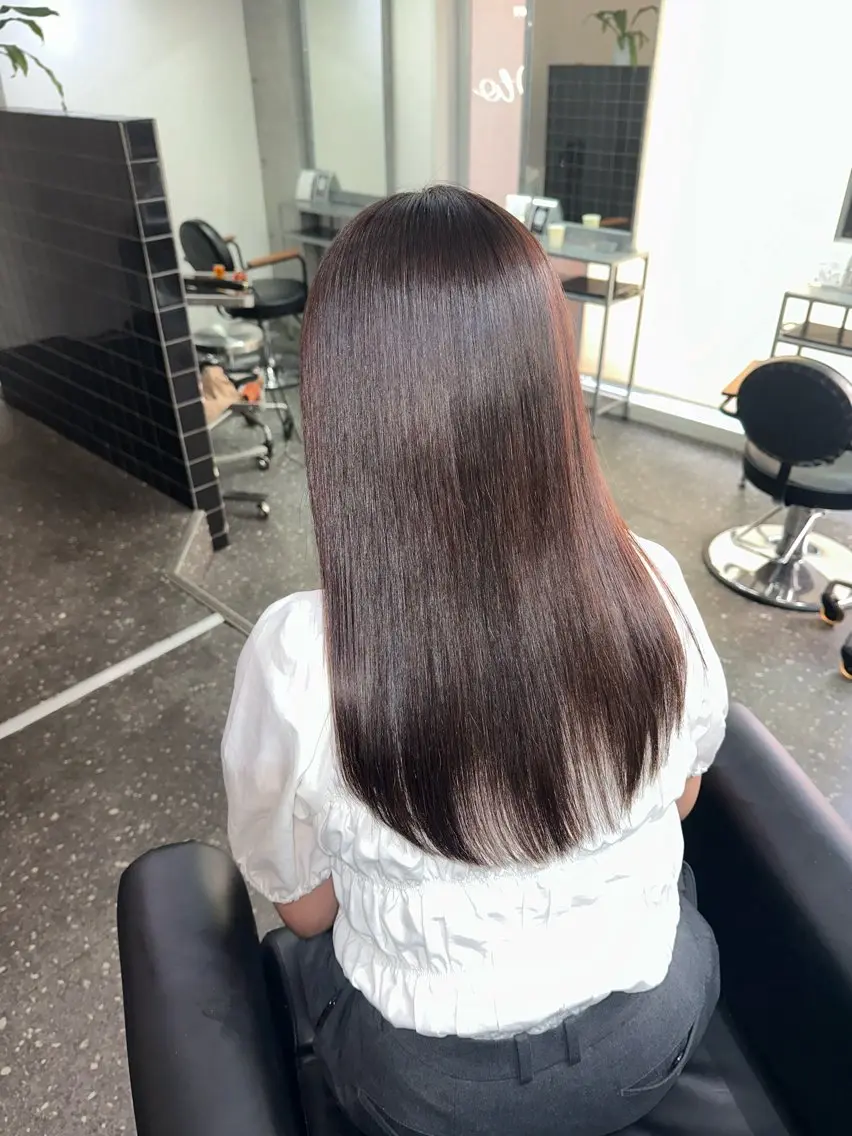 ロング カラー パーマ カット ヘアカラー 縮毛矯正 トリートメント 髪質改善⭐️縮毛矯正 中野⭐️Rinaのヘアスタイル