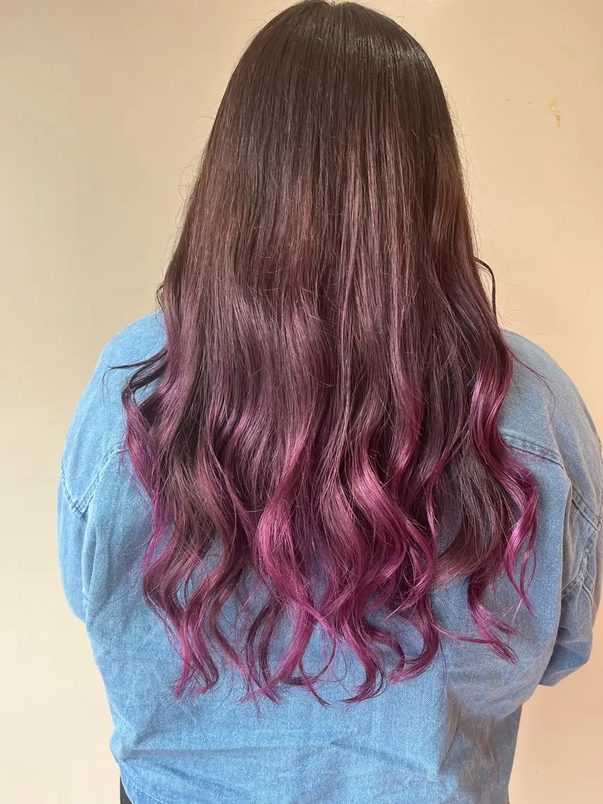 ロング カラー 🎀OJIMA 🤍ピンクカラー🎀のヘアスタイル