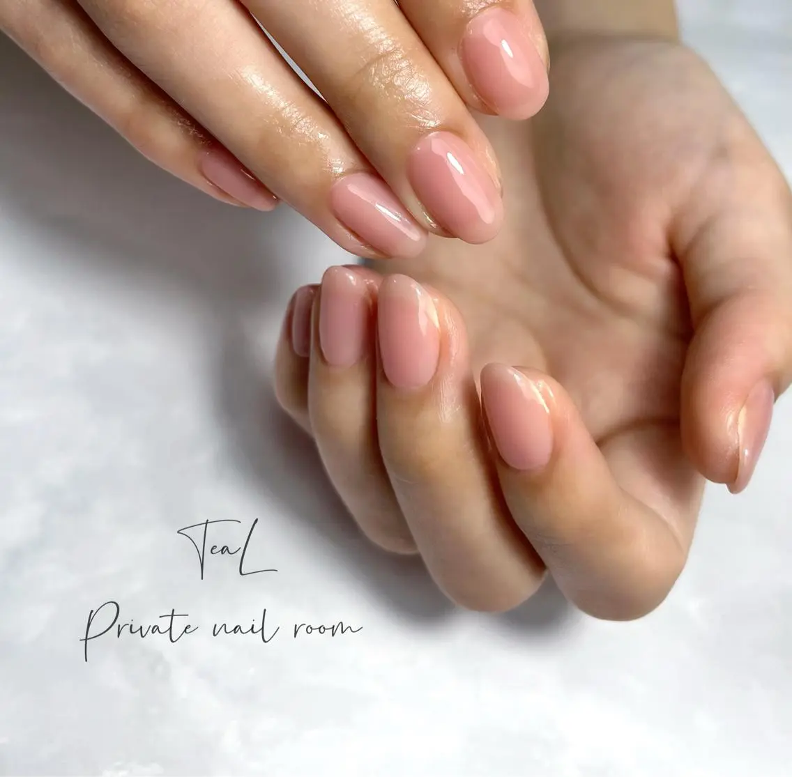 ネイル ワンカラーネイル シンプルネイル TeaL nailのネイルデザイン
