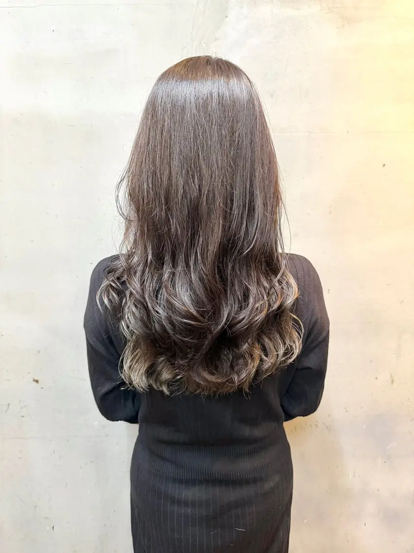 ロング パーマ 山下 真也のヘアスタイル