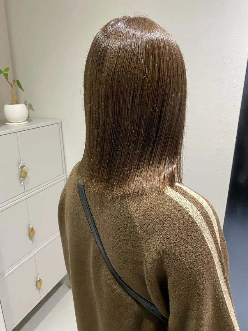 カラー ベージュカラー 檜 果歩のヘアスタイル