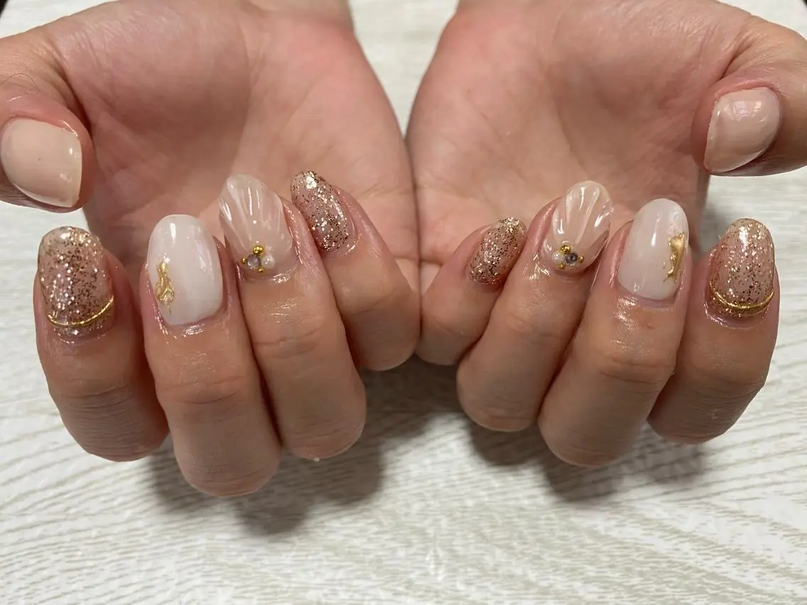 ネイル 夏ネイル ハンドネイル Ulu Nail 🌱MOMOKAのネイルデザイン