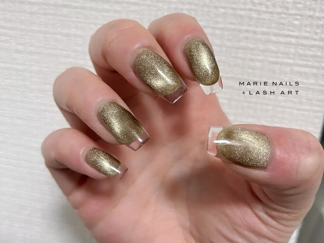 ネイル クリアネイル フレンチネイル MARIENAILS soedaのネイルデザイン
