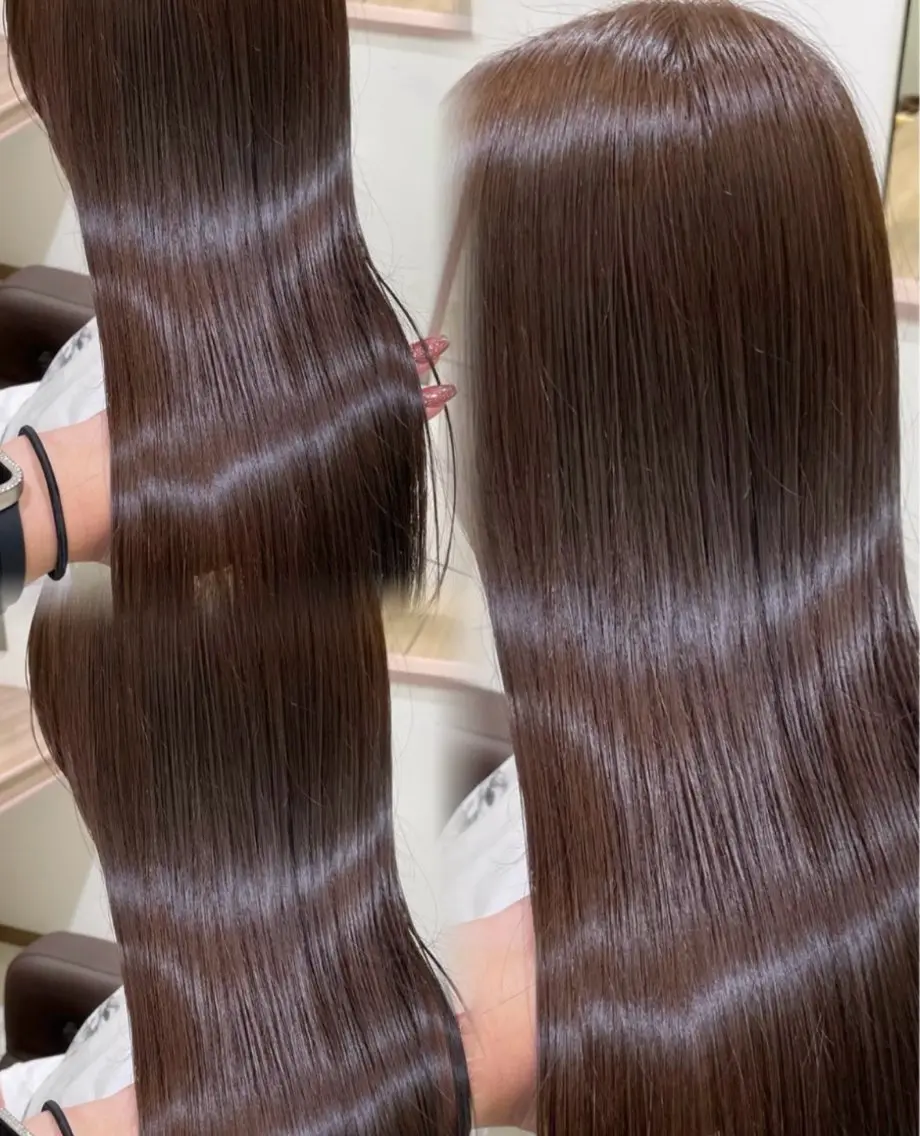 ロング パーマ 髪質改善 トリートメント ストレートパーマ カット 縮毛矯正 トリートメント ヘアセット 【メンズパーマ✨️ 髪質改善矯正】岩城のヘアスタイル