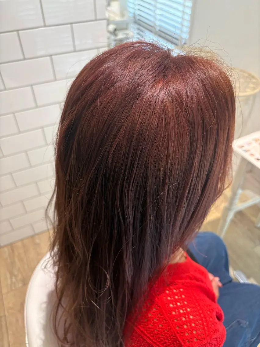 ロング カラー カット ヘアカラー 市野瀬 潮音のヘアスタイル
