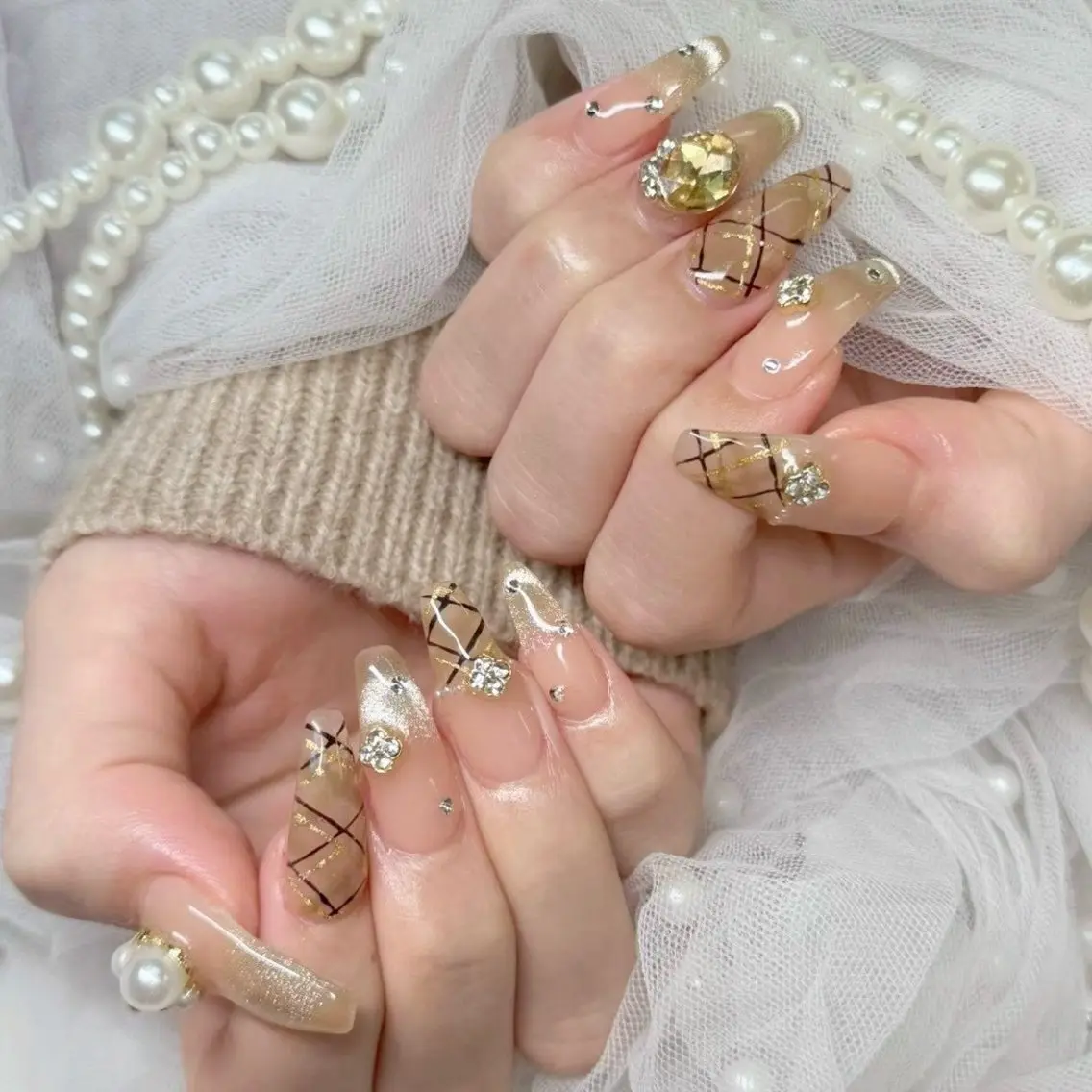 ネイル ブラウン 韓国ネイル ワンホンネイル ハンドネイル Nail lieNのネイルデザイン