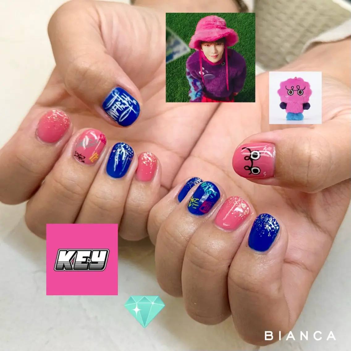 ネイル アートネイル フラッシュネイル フレンチネイル ジェルネイル グラデーション ハンドネイル Bianca大宮 Nail*森澤のネイルデザイン