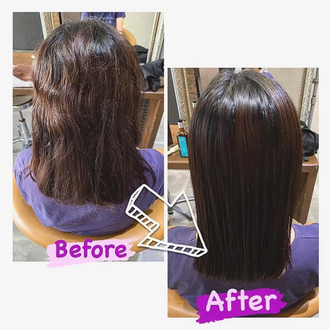 ミディアム enx天王町店 伊藤 愛央のヘアスタイル