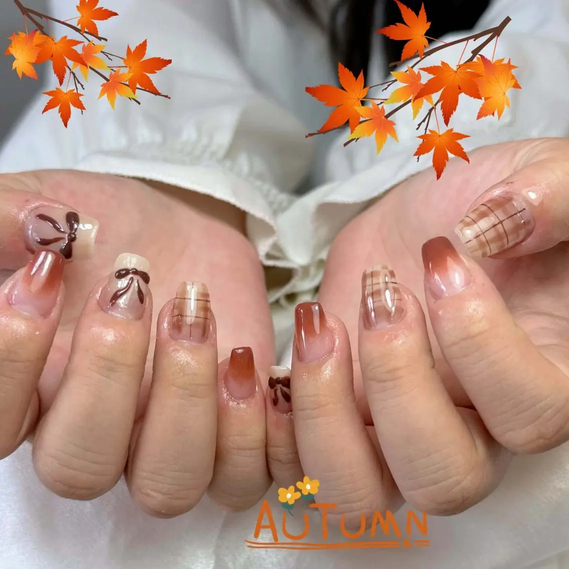 ネイル 桜ネイル 長さ出し フレンチネイル 韓国ネイル マグネットネイル ハンドネイル Kiwami nailsalonのネイルデザイン