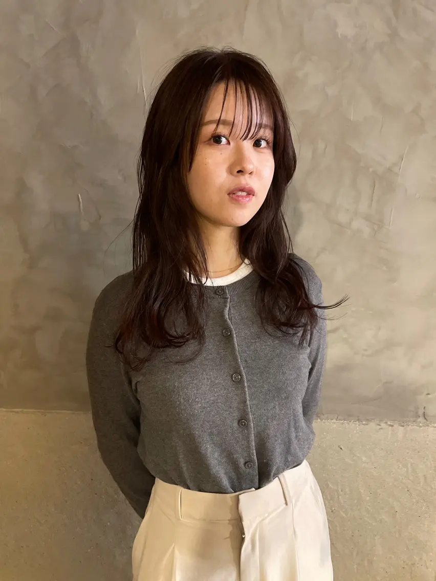 ロング カラー カット ヘアカラー トリートメント ayane⭐️ボブ・ ショート・パーマのヘアスタイル