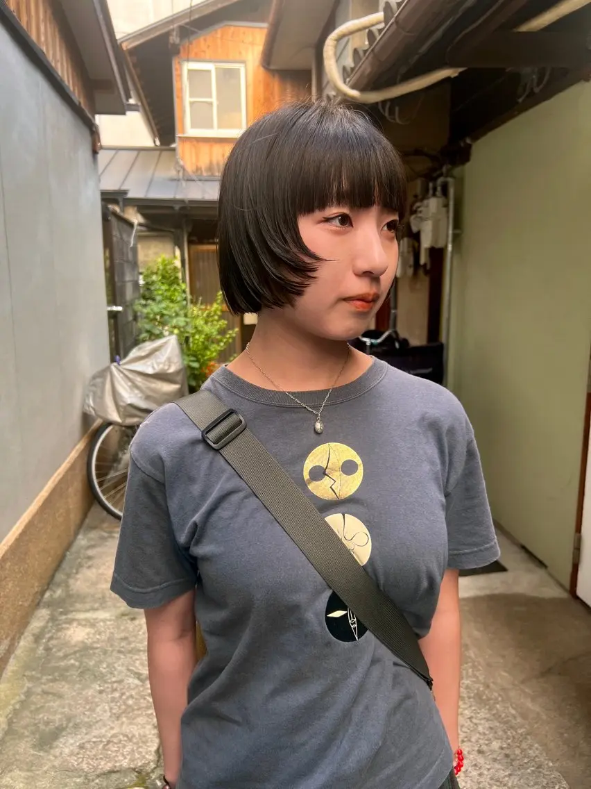 ショート カット ボブパーマ/レイヤー ヒロモトアサカのヘアスタイル