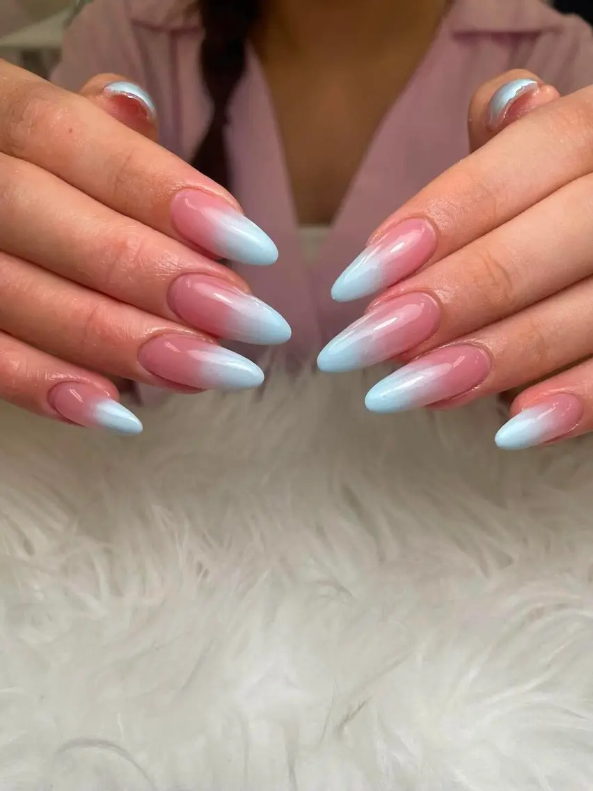 ネイル フレンチネイル ジェルネイル ガーリー 韓国ネイル ロングネイル ハンドネイル NieNail Nezukoのネイルデザイン