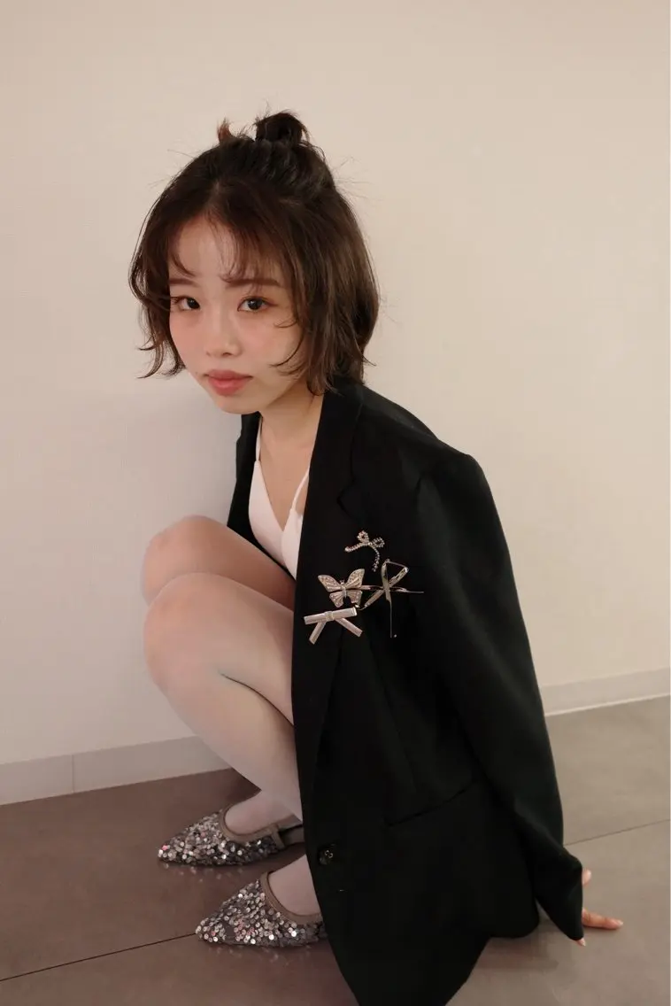 ショート パーマ 渡部 円のヘアスタイル