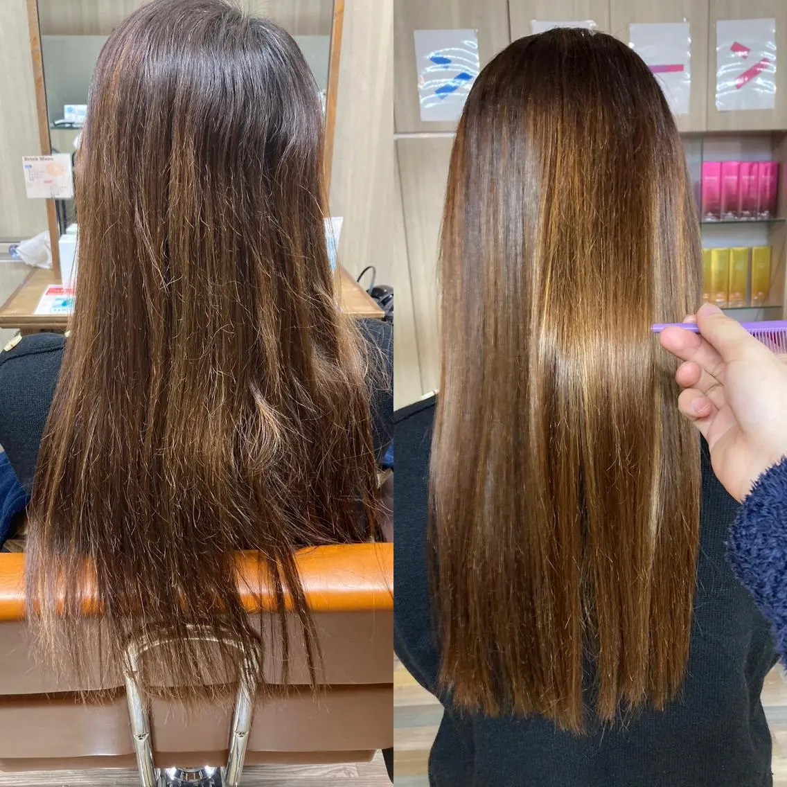ロング カット 縮毛矯正 トリートメント ✂️似合わせの魔術師 石田一樹✂️のヘアスタイル