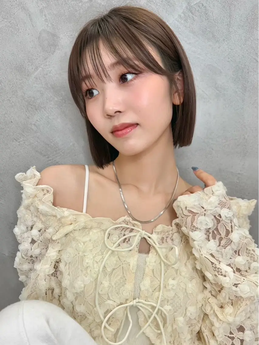 ミディアム 🩵レイヤー/ショー ト/🫧harukaのヘアスタイル
