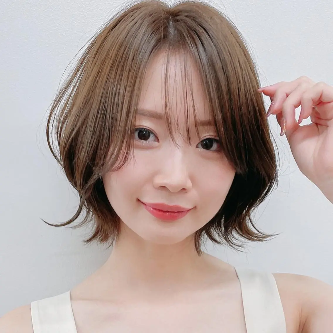ミディアム ヘアカラー トリートメント 🎀艶カラー 縮毛矯正/ハルナ🎀のヘアスタイル