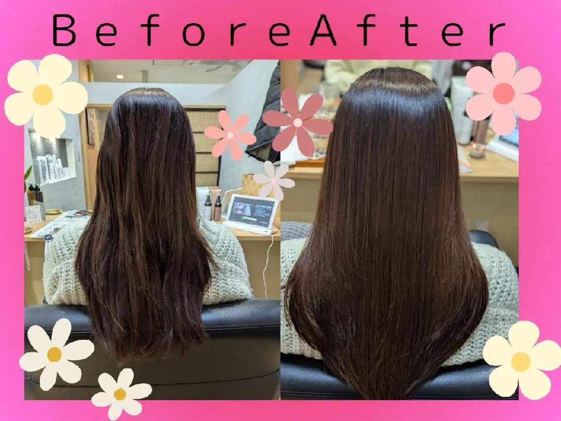 セミロング 髪屋こころ 峯村 衣舞のヘアスタイル